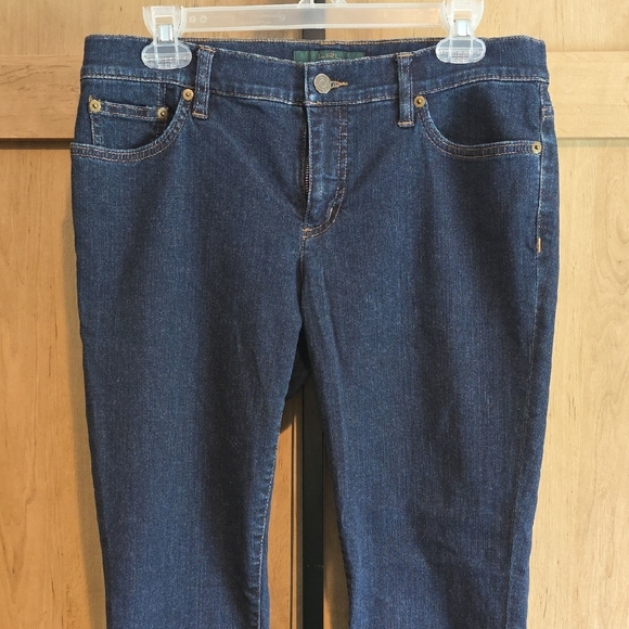 (J32) Ralph Lauren Dark Blue Skinny Jeans - Picture 2 of 9